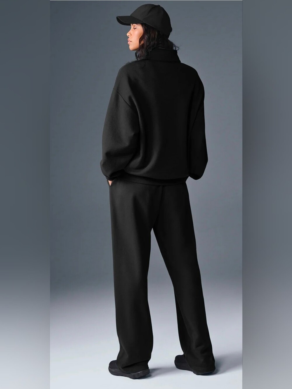 NWT Alo Yoga Accolade MSRP $148 1/4 Zip Pullover Black XS - Picture 4 of 8